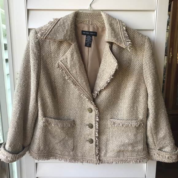 New York & Company Jackets & Blazers - NEW YORK & COMPANY Tweed Jacket EUC!